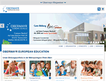 Tablet Screenshot of obermayr-education.com